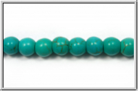 T�rkis, round, 6mm, 1 Strang