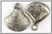Anh�nger "Muschel", 15x13mm, antiksilberfb., Tibetsilber, 1 Stk.