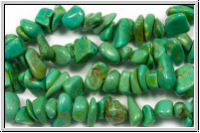T�rkis, Chips, 5-8x5-8mm, lime green dyed, 1 Strang