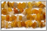 Jade, Chips, 5-10x5-10mm, old topaz, 1 Strang