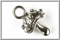 Anh�nger "Fliegenpilz", 20x14x8mm, antiksilberfb., Tibetsilber, 1 Stk.
