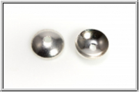 Perlenkappe "Mini, glatt", 1,6x5mm, silberfb., Messing, 20 Stk.