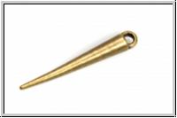 Anh�nger "Spike", 34x5mm, antikmessingfb., Tibetsilber, 1 Stk.
