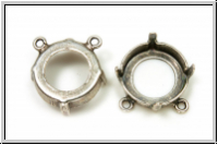 Anh�nger-Fassung 01, GITA, f�r Rivoli 14mm, antiksilberfb., Messing, 1 Stk.