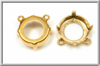 Anh�nger-Fassung 01, GITA, f�r Rivoli 14mm, goldfb., Messing, 1 Stk.