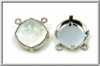 Anh�nger-Fassung 02, GITA, f�r Rivoli 14mm, silberfb., Messing, 1 Stk.