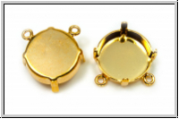 Anh�nger-Fassung 02, GITA, f�r Rivoli 14mm, goldfb., Messing, 1 Stk.