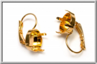 Brisur-Fassung 01, GITA, f�r Rivoli 12mm, goldfb., Messing, 1 Paar