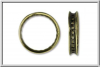 Bead Frame "Kreis", AMORACAST, 16,5mm, antikmessingfb., Metall, 1 Stk.