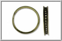 Bead Frame "Kreis", AMORACAST, 19,5mm, antikmessingfb., Metall, 1 Stk.