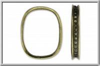 Bead Frame "Rahmen", AMORACAST, 24x19mm, antikmessingfb., Metall, 1 Stk.