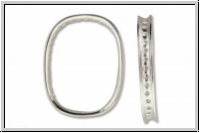 Bead Frame "Rahmen", AMORACAST, 24x19mm, silberfb., Sterling Silber, 1 Stk.