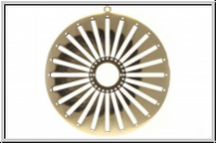 Anh�nger "Sonnenrad", CENTERLINE, 59mm, goldfb., Edelstahl, 1 Stk.