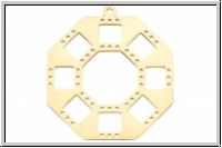 Anh�nger "Inka", CENTERLINE, 30mm, goldfb., Edelstahl, 1 Stk.