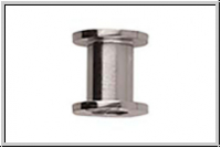 Anh�nger "Garnrolle", CENTERLINE, 10x9,8mm, silberfb., Edelstahl, 1 Stk.