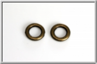 Ring "Round Edge", flach, 8mm, antikmessingfb., Messing, 10 Stk.