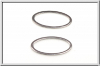 Ring "oval", flach, 16x8mm, silberfb., Metall, 1 Stk.