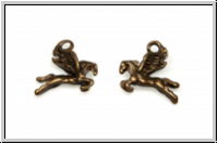 Anh�nger "Pegasus", 15x16mm, antikmessingfb, Metall, 1 Stk.