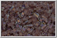 QTL-0142fr, MIYUKI Quarter Tila Beads, amethyst, trans., matte, AB, 5g