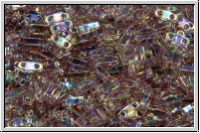 QTL-0256, MIYUKI Quarter Tila Beads, amethyst, lt., trans., AB, 5g
