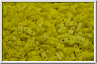 QTL-0404fr, MIYUKI Quarter Tila Beads, yellow, op., matte, AB, 5g