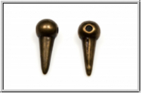 Anh�nger "Spike", 14x5mm, antikmessingfb., Metall, 1 Stk.