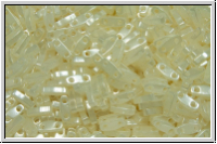 QTL-0512, MIYUKI Quarter Tila Beads, crystal, opal, ceylon, 5g