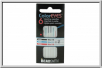 COLOREYES Perlennadel, Nr. 10, 11, 12, K�rtchen mit 6 Nadeln