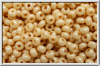 b�hm. Rocailles, 11/0, white, op., champagne luster, 10g