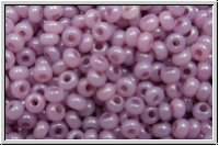 b�hm. Rocailles, 11/0, white, alabaster, rose marbled, 10g