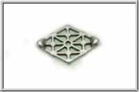 Verbinder "CLIMA", CYMBAL, 20x13,3mm, versilbert, Metall, 1 Stk.