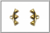 Bead Ending "VANI III", CYMBAL, 16,2x8,2mm, antikmessingfb., Metall, 1 Paar