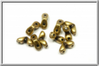 Side Beads "MITAKAS" CYMBAL, 7,8x3,7mm, antikmessingfb., Metall, 10 Stk.