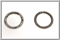 Biegeringe, 13x1,5mm, antiksilberfb., Messing, 2 Stk.