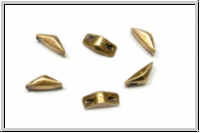 Side Beads "KANAVA" CYMBAL, 7,9x3,2mm, antikmessingfb., Metall, 6 Stk.