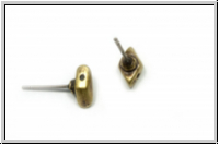 Ohrringe "PROVATAS I", CYMBAL, 5x8,5mm, antikmessingfb., Metall, 1 Paar