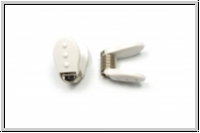 Bead Stopper "Comfort", Perlenstopper, klein, 17x10x15mm, wei�, 1 Stk.