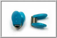 Bead Stopper "Comfort", Perlenstopper, klein, 17x10x15mm, blau, 1 Stk.