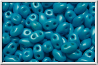 MiniDuo Beads, MATUBO, 2,5x4mm, white, alabaster, pearl shine baby blue, 5g