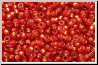 RR-15-4264, MIYUKI Rocailles, 15/0, pumpkin (dyed), trans., silver-ld., duracoat, 5g