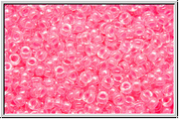 RR-15-4301, MIYUKI Rocailles, 15/0, crystal, trans., luminous wild strawberry-ld., 5g
