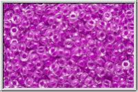 RR-15-4303, MIYUKI Rocailles, 15/0, crystal, trans., luminous crazy plum-ld., 5g