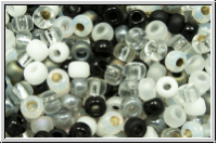 RR-08-Mix-c01, MIYUKI Rocailles, 08/0, Mix "Salt and Pepper", 10g