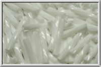 MTWB-4-0402, MIYUKI Twisted Bugles, Nr. 4 (12mm), white, op., 10g