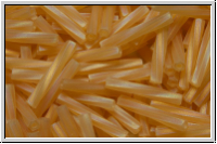 MTWB-4-0251f, MIYUKI Twisted Bugles, Nr. 4 (12mm), topaz, lt., trans., matte, AB, 10g