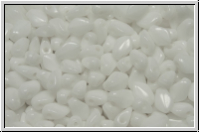 Gekko�-Beads, 3x5mm, white, op., 50 Stk.