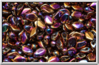 Gekko�-Beads, 3x5mm, crystal, trans., full sliperit, 50 Stk.