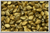 Gekko�-Beads, 3x5mm, crystal, trans., full amber, matte, 50 Stk.