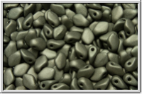 Gekko�-Beads, 3x5mm, crystal, trans., full chrome, matte, 50 Stk.