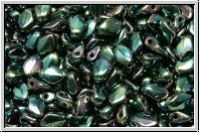 Gekko�-Beads, 3x5mm, black, op., full celsian, 50 Stk.